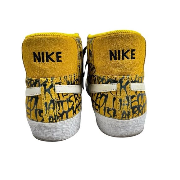 Nike Blazer SB Premium Neckface 603639 710 Tour Yellow/White-Black Size 9.5 - Picture 4 of 9